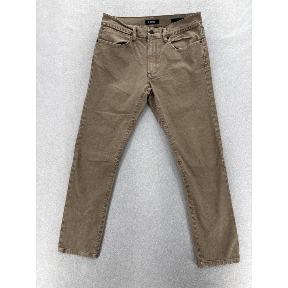 Proof Rover Pant Slim Jeans Mens 30x30 Brown Canvas Stretch Hiking Huckberry